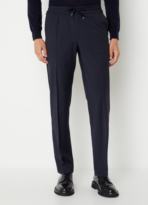 Sandro Tapered fit chino in wolblend met steekzakken