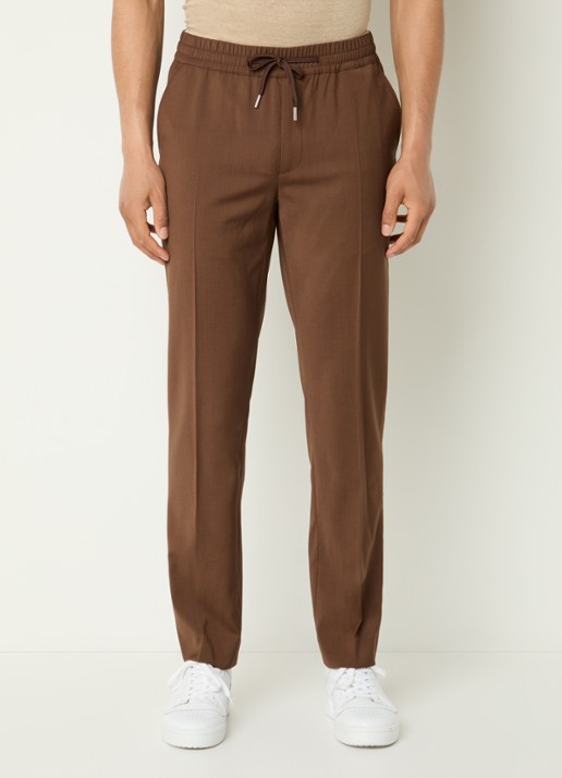 Sandro Tapered fit chino in wolblend met steekzakken
