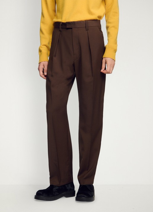 Sandro Tapered fit pantalon in wolblend
