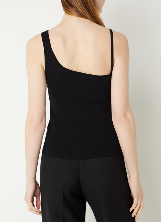 Sandro Top met asymmetrische hals - achterkant 4 zwart