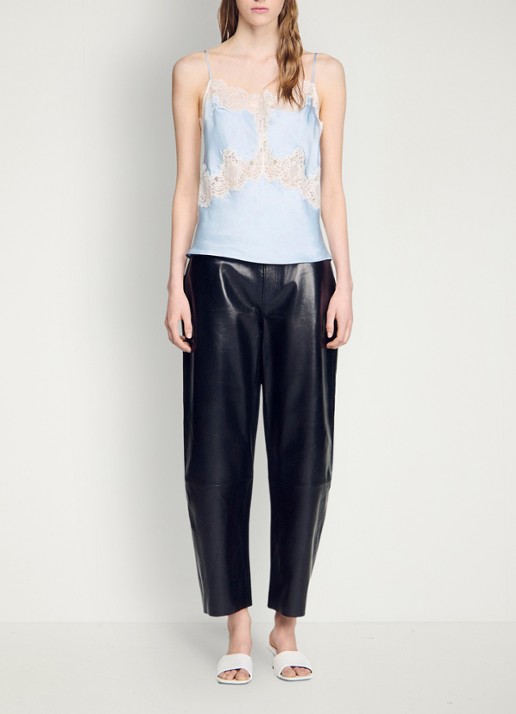 Sandro Top met details van kant - detail 5 lichtblauw