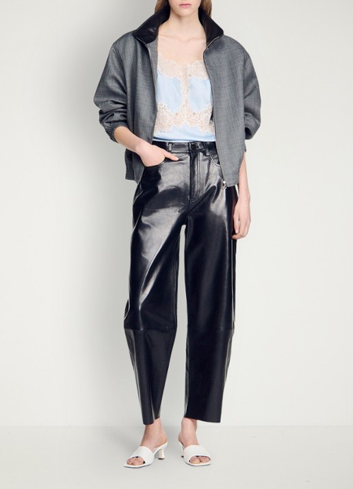 Sandro Top met details van kant - detail 6 lichtblauw
