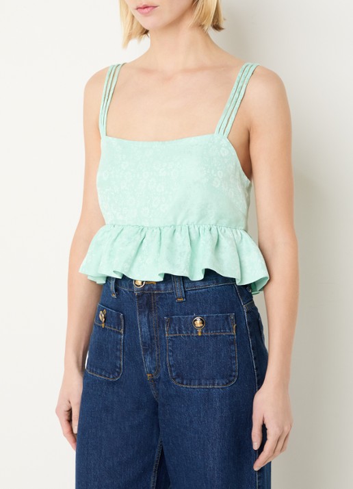Sandro Top met jacquard dessin