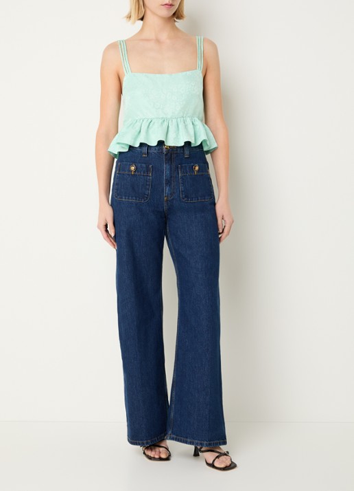 Sandro Top met jacquard dessin - voorkant 4 mint