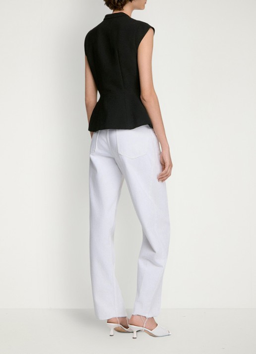 Sandro Top met peplum - achterkant 4 zwart