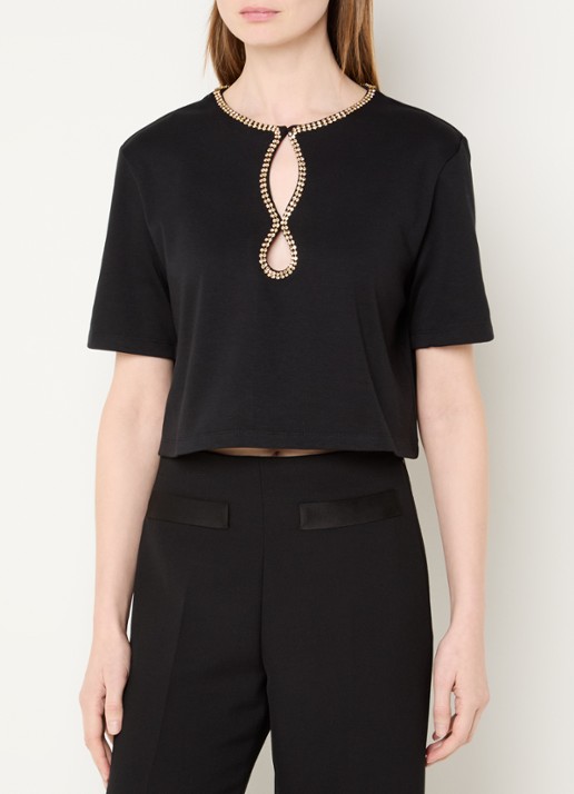 Sandro Top met strass en V-hals