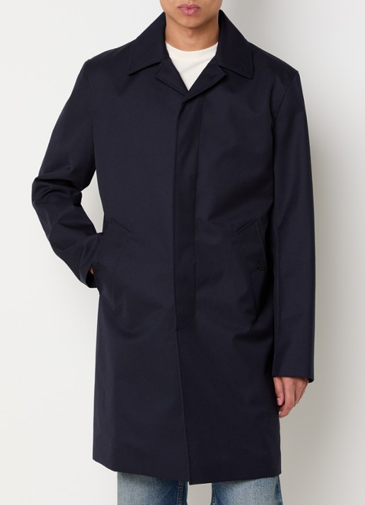 Sandro Trenchcoat in wolblend met steekzakken
