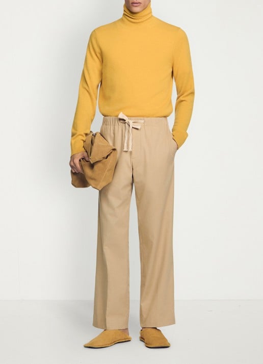 Sandro Wide fit pantalon met steekzakken en elastische band