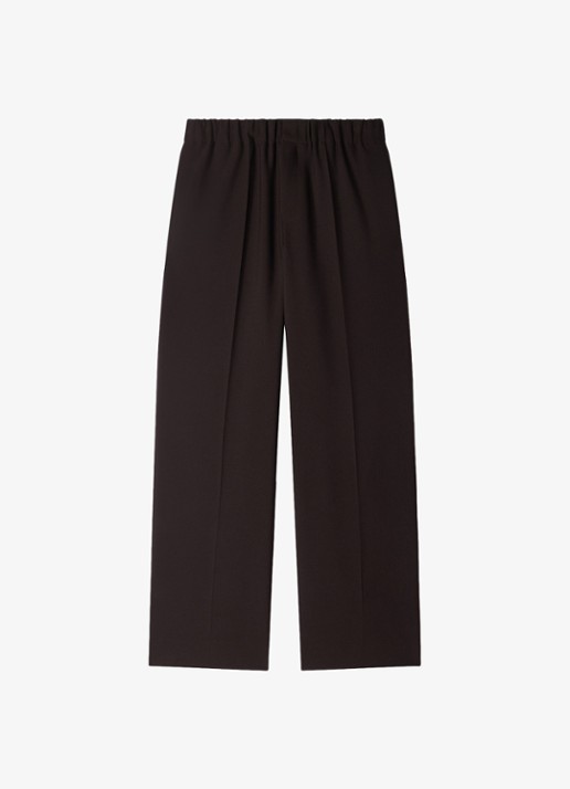 Sandro Wide fit pantalon met steekzakken en persplooi
