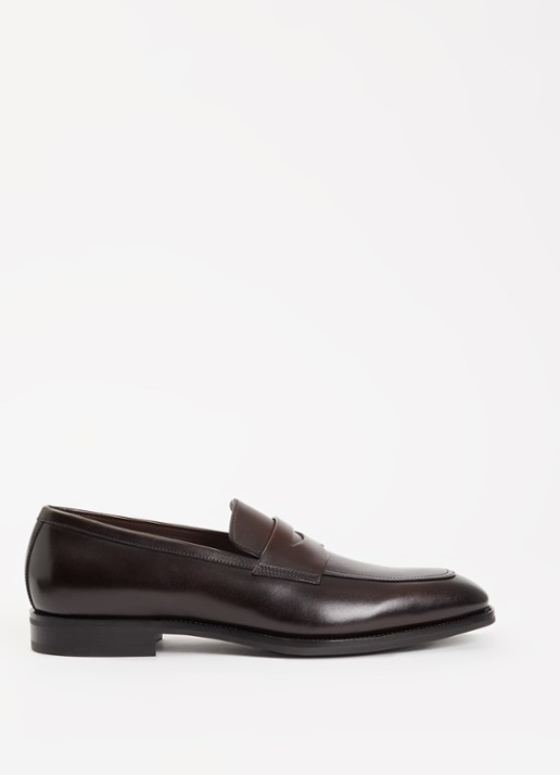 Santoni Gregor loafer van leer