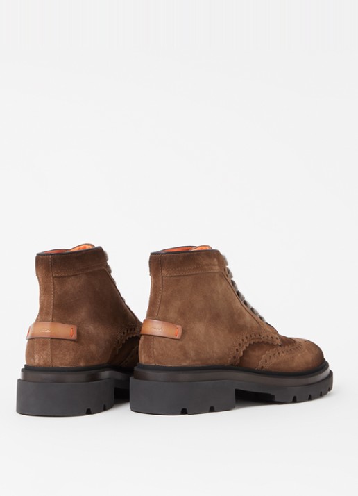 Santoni Milano veterboot van leer  - detail 3 bruin