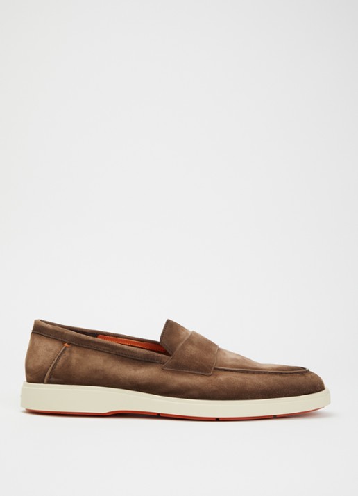 Santoni Revolve loafer van suède