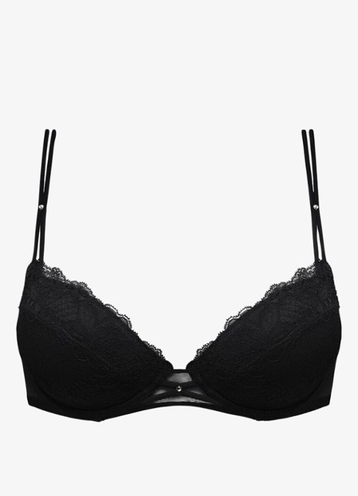 Sarda Amelia push up bh met uitneembare vulling - voorkant zwart