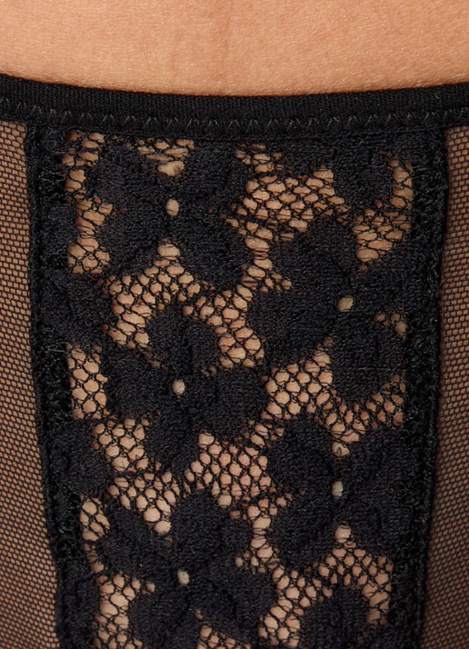 Sarda Ariarne tanga van kant  - detail 4 zwart