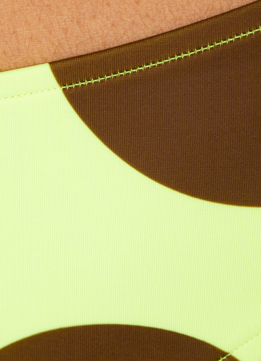 Sarda Birgit bikinislip met stippenprint - detail 2 neongeel