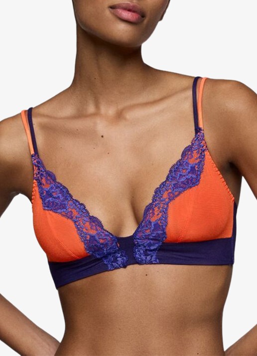 Sarda Bremer bralette van mesh - detail 4 orange
