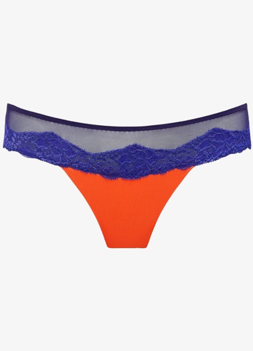 Sarda Bremer tanga van mesh - voorkant 3 orange