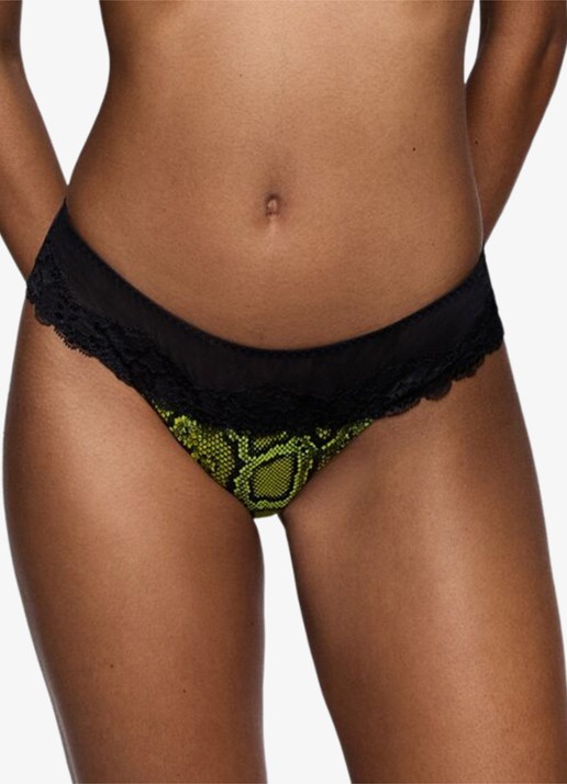 Sarda Bremer tanga van mesh - detail 4 groen
