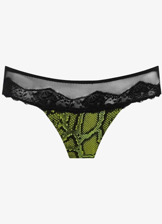 Sarda Bremer tanga van mesh - voorkant 2 groen