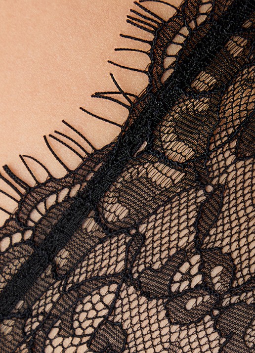 Sarda Chaika bralette van kant - detail 2 zwart