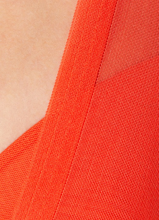 Sarda Chalmers voorgevormde beugel bh met overlay van mesh - detail 6 rood