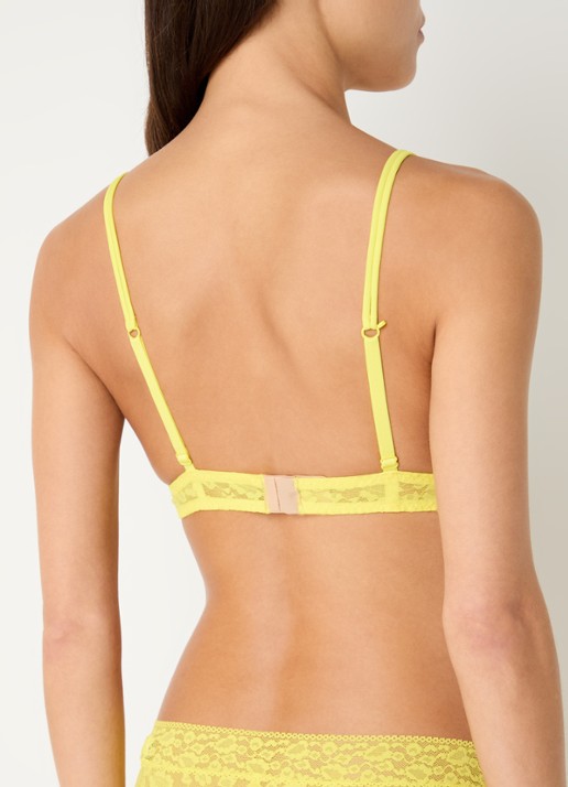Sarda Cid bralette van kant  - achterkant geel