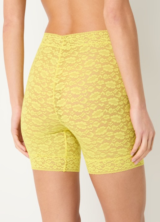 Sarda Cid  high waisted shorty van kant  - achterkant 3 geel