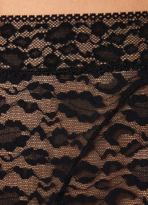 Sarda Cid  high waisted shorty van kant  - detail 5 zwart