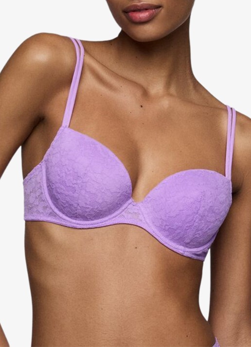 Sarda Cid voorgevormde plunge bh met kant - detail 2 lavendel