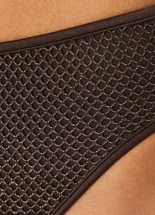 Sarda Janja high waisted bikinislip met lurex - detail 5 donkerbruin