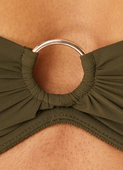 Sarda Lita bikinitop met beugel - detail 6 bronsgroen
