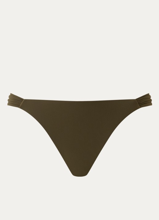 Sarda Lita brazilian bikinislip - voorkant 4 olijfgroen