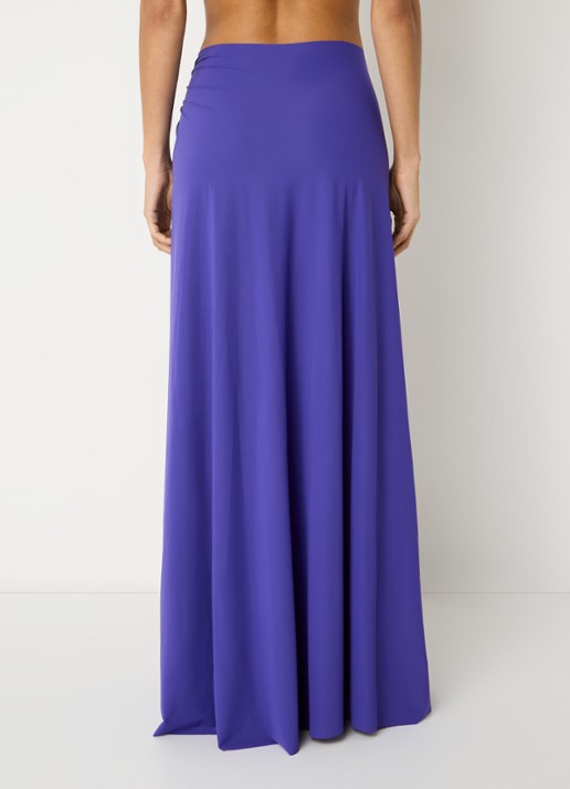 Sarda Lita maxi strandrok met cut-out detail - achterkant 4 paars