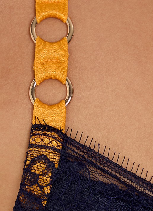Sarda Lovelace push-up bh met uitneembare vulling - detail 5 donkerblauw
