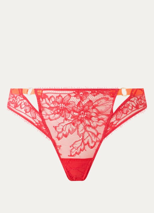 Sarda Lovelace shorty van kant - voorkant 2 rood