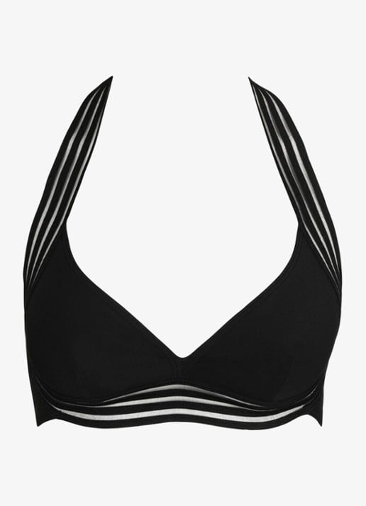 Sarda Miss halter bikinitop - voorkant zwart