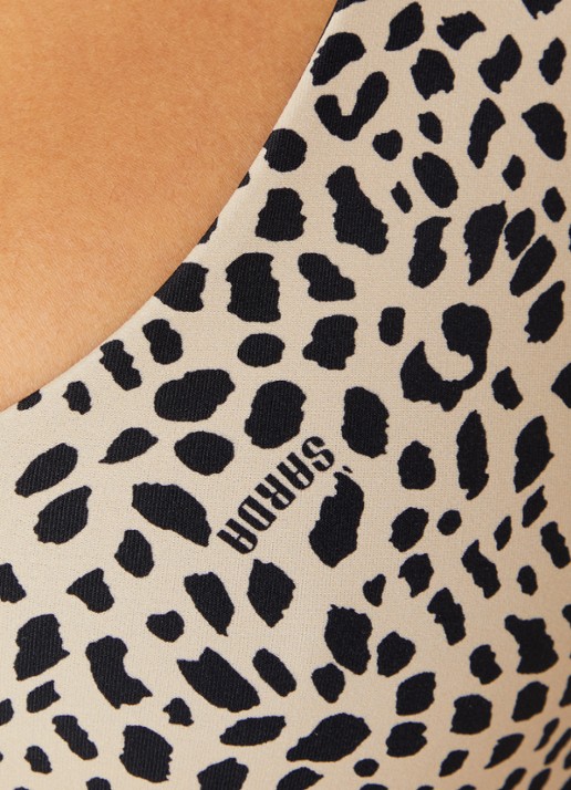 Sarda Pryce badpak met panterprint - detail 5 beige