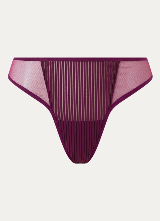 Sarda Radia string van mesh - voorkant paars