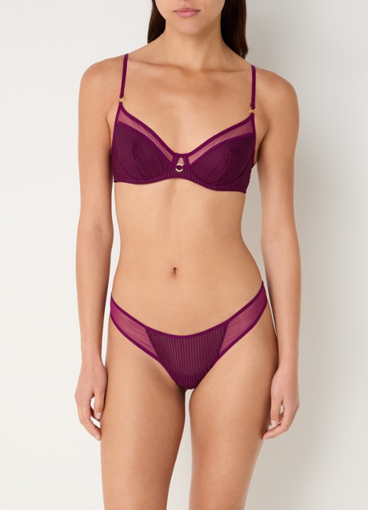 Sarda Radia string van mesh - voorkant 2 paars