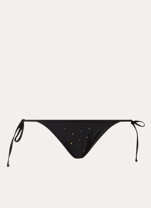 Sarda Rojas triangel bikinitop met strass - voorkant zwart