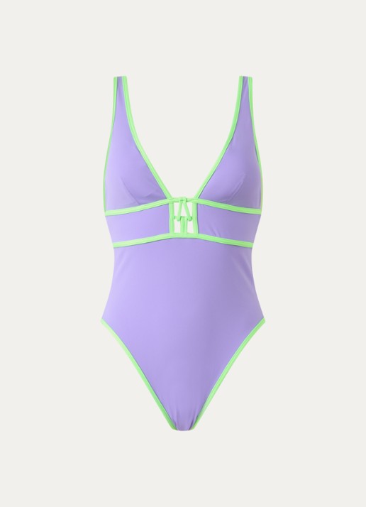 Sarda Sha voorgevormd badpak met uitneembare vulling - voorkant violet