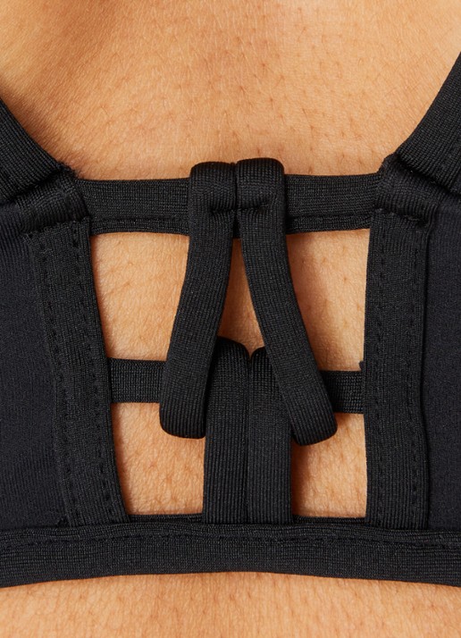 Sarda Sha voorgevormde triangel bikinitop met cut-out detail - detail 5 zwart