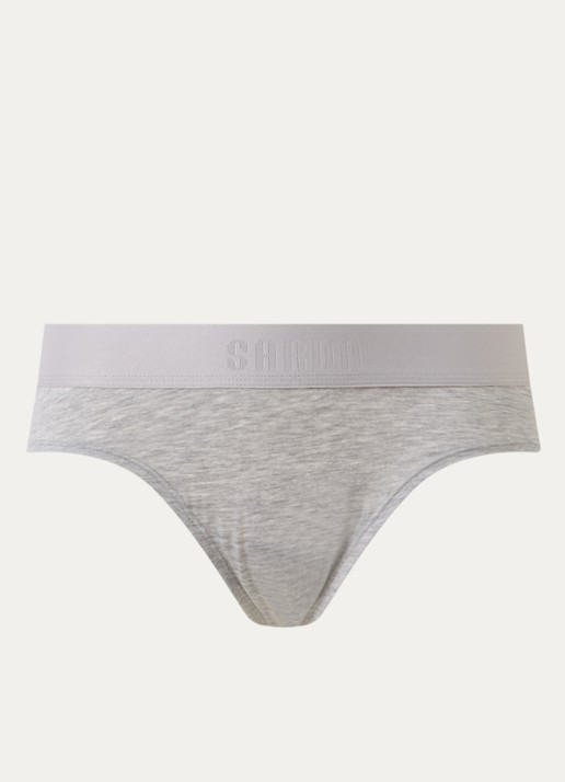 Sarda Sifan hipster met logoband - voorkant grijsmele
