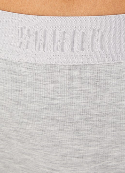 Sarda Sifan shorty met logoband - detail 3 grijsmele
