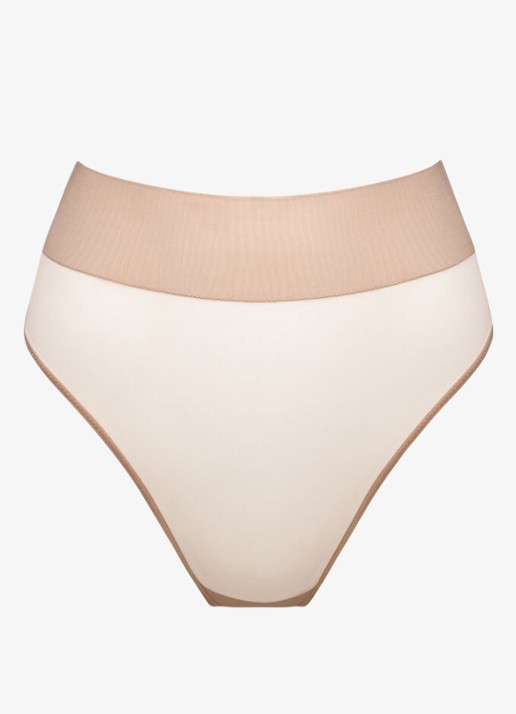 Sarda Tegla high waisted slip - voorkant creme
