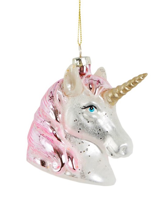 Sass & Belle Eenhoorn kersthanger 9 cm