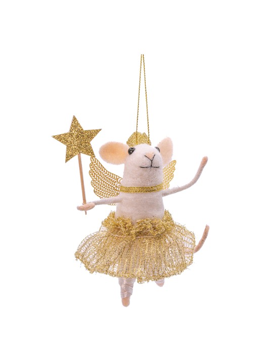 Sass & Belle Feeënmuis kersthanger 12 cm