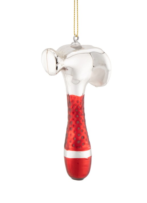 Sass & Belle Gereedschapsset kersthanger set van 3 12 cm - detail 2 rood