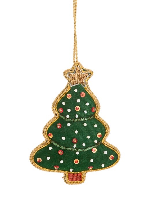 Sass & Belle Kerstboom kersthanger 11 cm