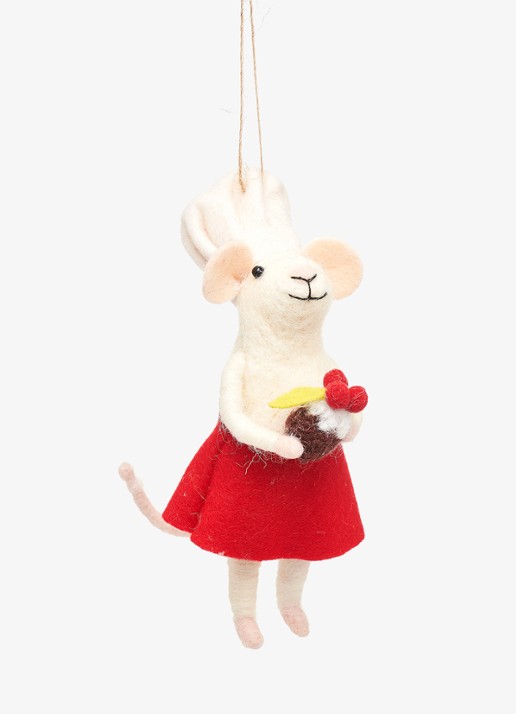 Sass & Belle Mary Bakker Muis kersthanger 14 cm
